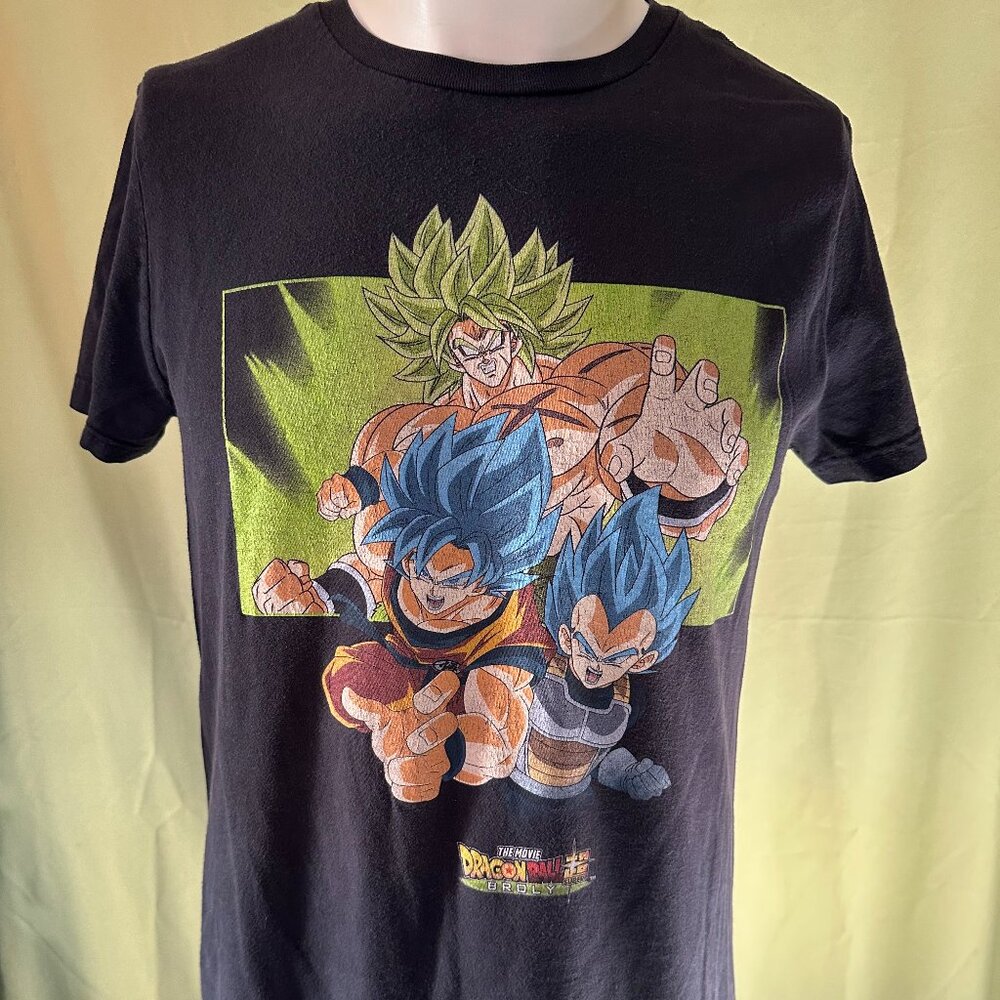 Dragon Ball Super Broly The Movie Men's Black T Shirt Small Cotton